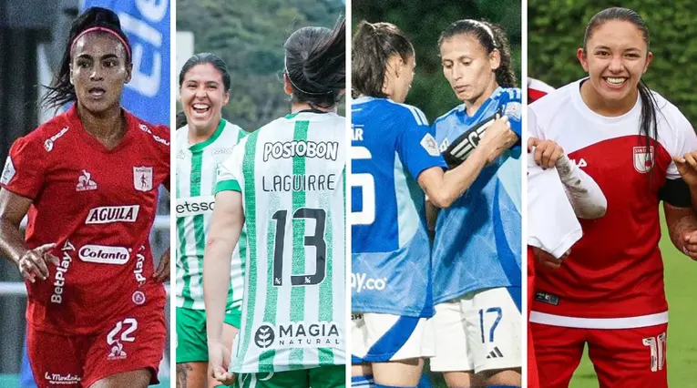 América, Nacional, Millonarios y Santa Fe en la Liga Femenina 2025