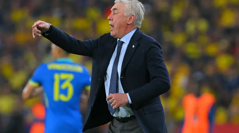 Carlo Ancelotti entrenador de la selección de Brasil