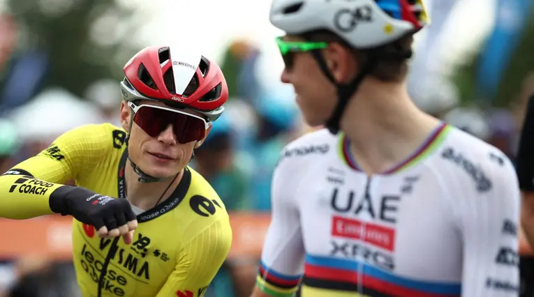 Jonas Vingegaard y Tadej Pogacar