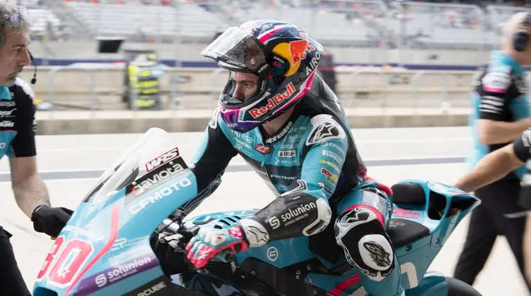 Fuerte caída de David Alonso en el GP de Países Bajos en Moto2