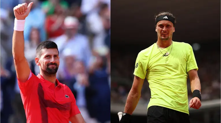  Djokovic y Zverev se enfrentan en cuartos de final de Roland Garros