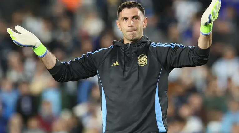 Emiliano Martínez con la selección de Argentina