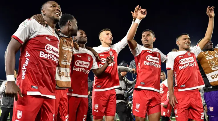 Hugo Rodallega, capitán de Santa Fe en la clasificación para la final vs Medellín