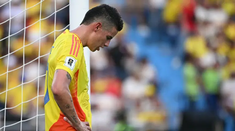 James Rodríguez con la selección Colombia