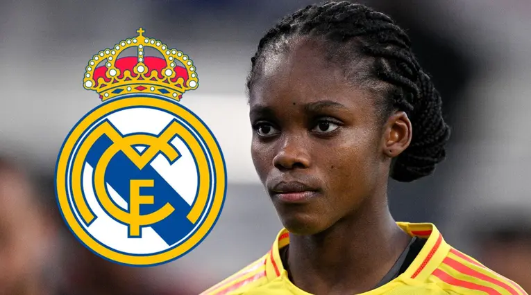 Linda Caicedo con el Real Madrid
