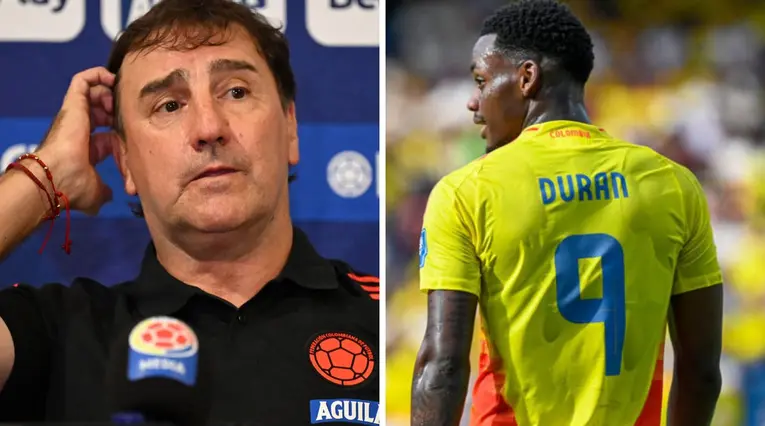 Néstor Lorenzo y Jhon Durán en la selección Colombia