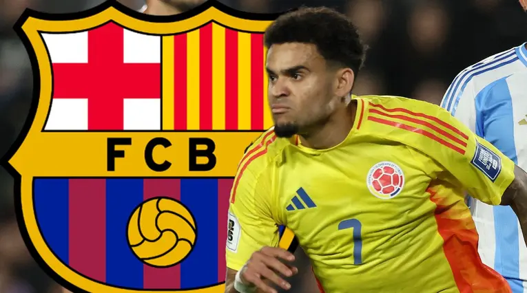 Luis Díaz con Barcelona