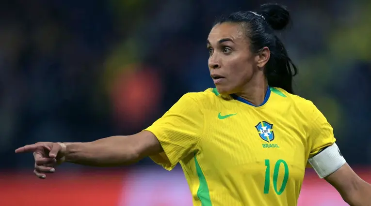 Marta con la selección de Brasil