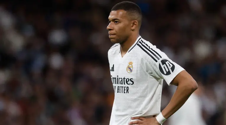 Kylian Mbappé con el Real Madrid