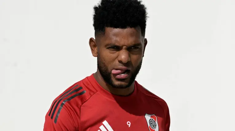 Miguel Ángel Borja con River Plate en el Mundial de Clubes