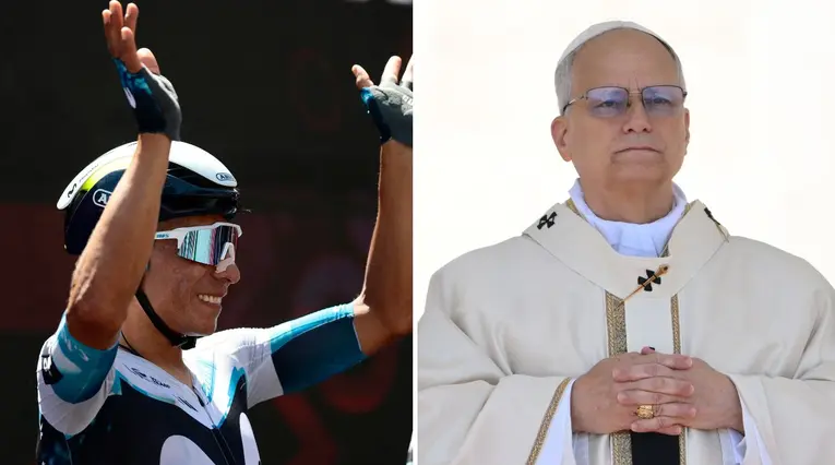Nairo Quintana y Papa León XVI