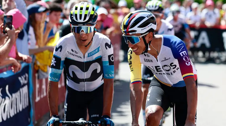 Nairo y Egan Bernal en el Giro de Italia