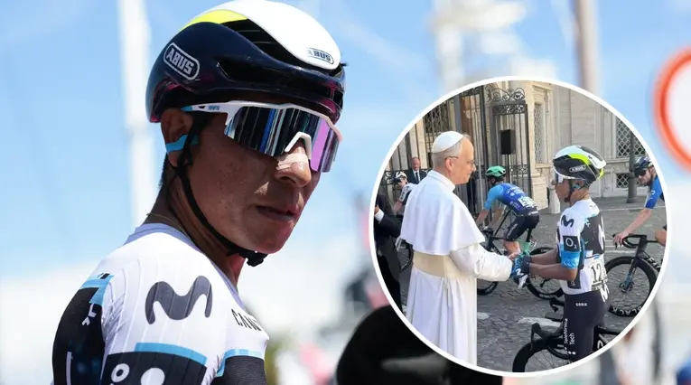 Nairo sería castigado por saludar al papa León XIV