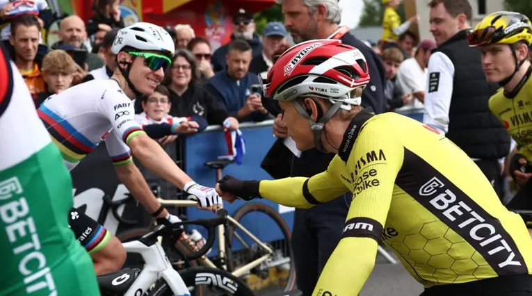 Pogacar y Vingegaard, ciclistas
