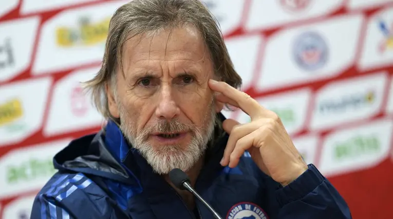 Ricardo Gareca con la selección de Chile