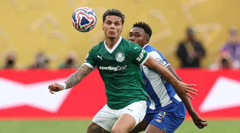 Richard Ríos con Palmeiras en el Mundial de Clubes