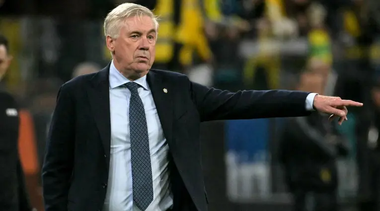Carlo Ancelotti con la selección de Brasil