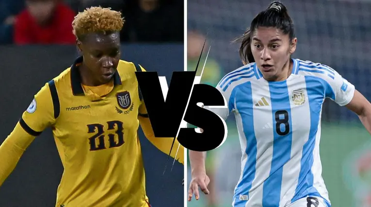 Ecuador vs Argentina en la Copa América Femenina
