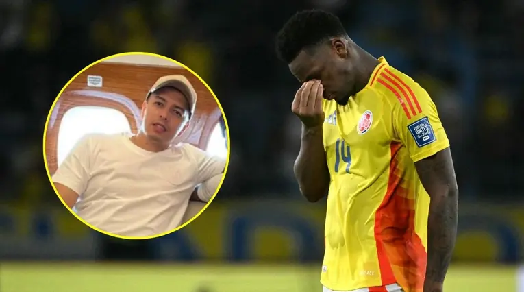 Jhon Jader Durán y su representante Jonathan Herrera