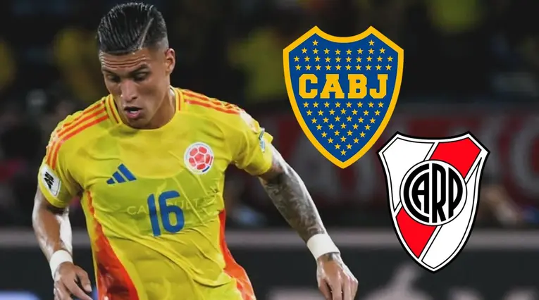 Juan Camilo Portilla con Boca Juniors y River Plate