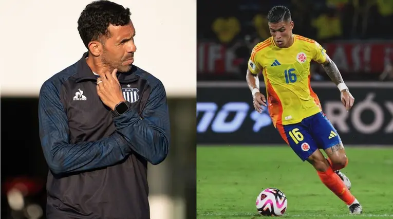 Carlos Tévez no está contento con Juan Camilo Portilla en Talleres