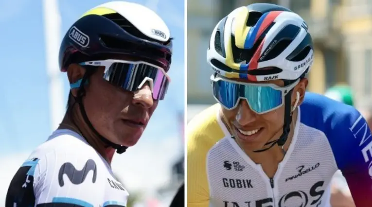 Nairo Quintana y Egan Bernal