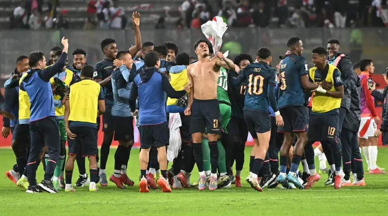 Selección de Ecuador celebra la clasificación al Mundial de 2026