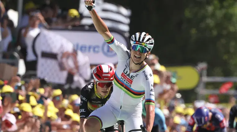 Tadej Pogacar, ganador etapa 7 del Tour de Francia