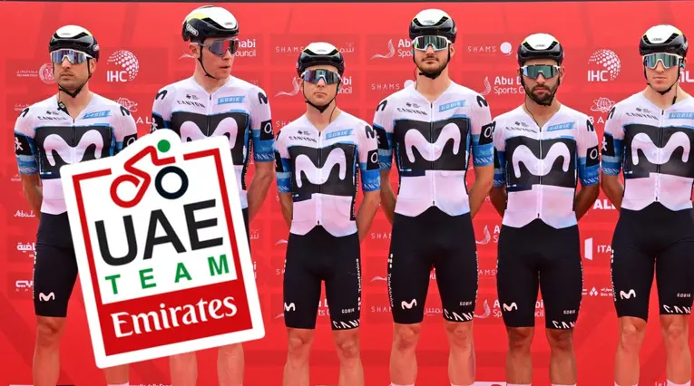 Ciclistas del Movistar Team