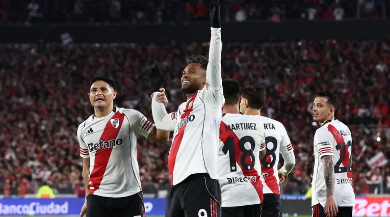 Miguel Ángel Borja, delantero colombiano en River Plate
