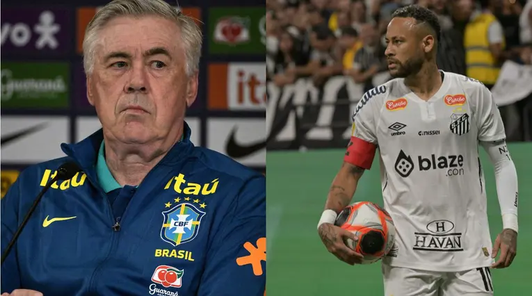 Neymar le envía guiño a Ancelotti para la Selección de Brasil