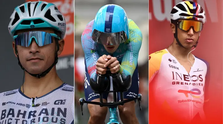 Santiago Buitrago, Harold Tejada y Egan Bernal