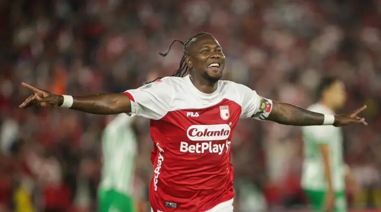 Hugo Rodallega con Santa Fe