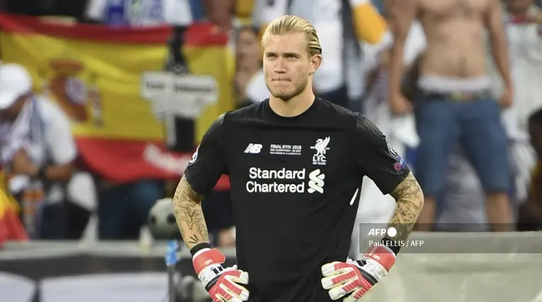 Loris Karius, portero del Liverpool en la final de Champions 2018