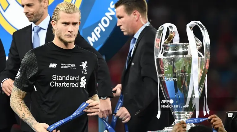 Loris Karius, portero del Liverpool en la final de Champions 2018