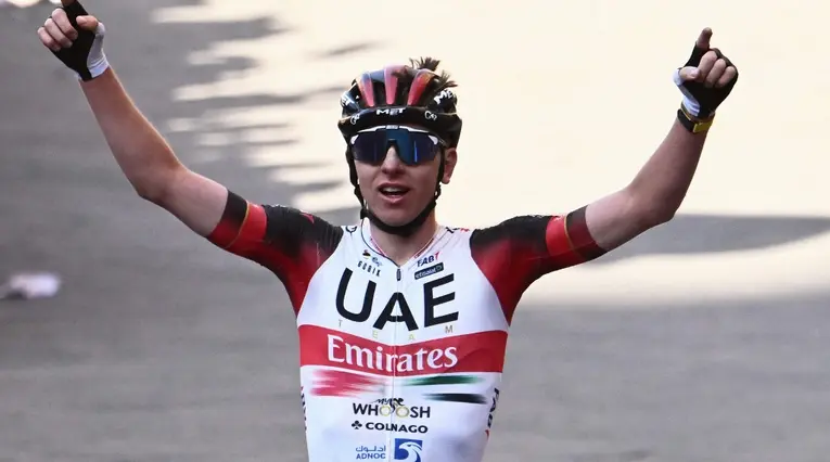 Tadej Pogacar ganó la Strade Bianche