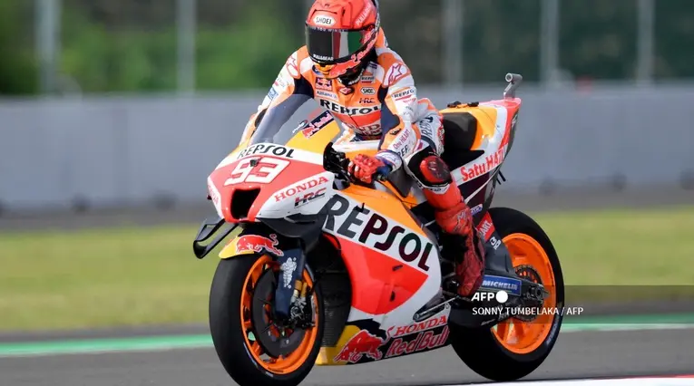 Marc Márquez (Repsol Honda RC 213 V) sufre otro episodio de diplopía