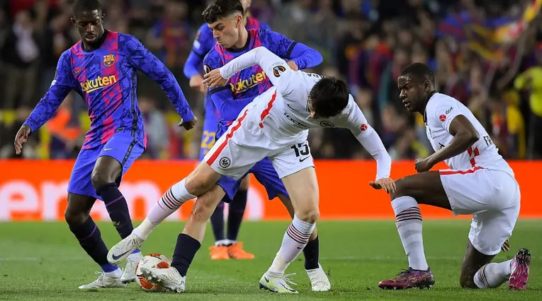 Pedri, Barcelona vs Frankfurt, Europa League