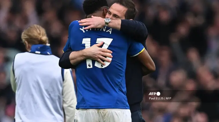 Yerry Mina y Frank Lampard