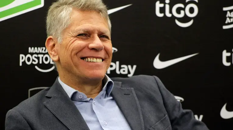 Paulo Autuori cuando fue presentado como técnico de Nacional
