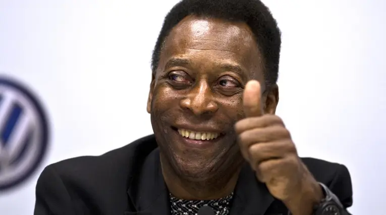 Pelé en un evento de tipo publicitario