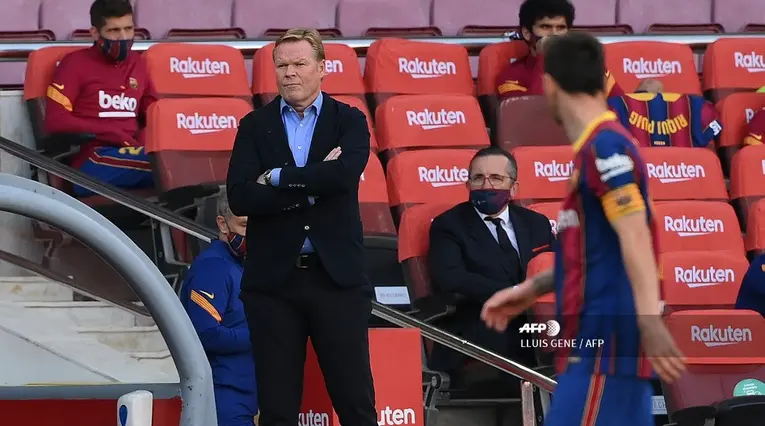 Ronald Koeman y Messi