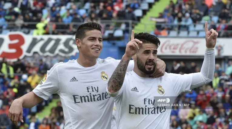 Isco, Real Madrid, James Rodríguez