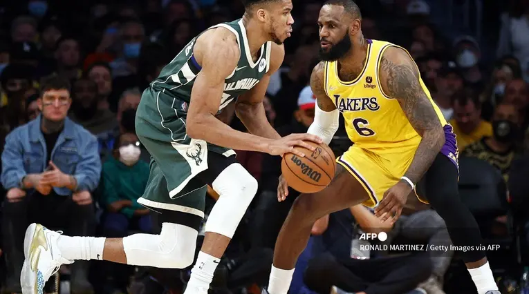 LeBron james y Giannis Antetokounmpo - Capitanes del NBA All Star 2023