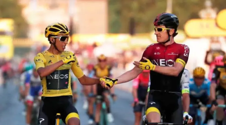 Egan Bernal y Geraint Thomas