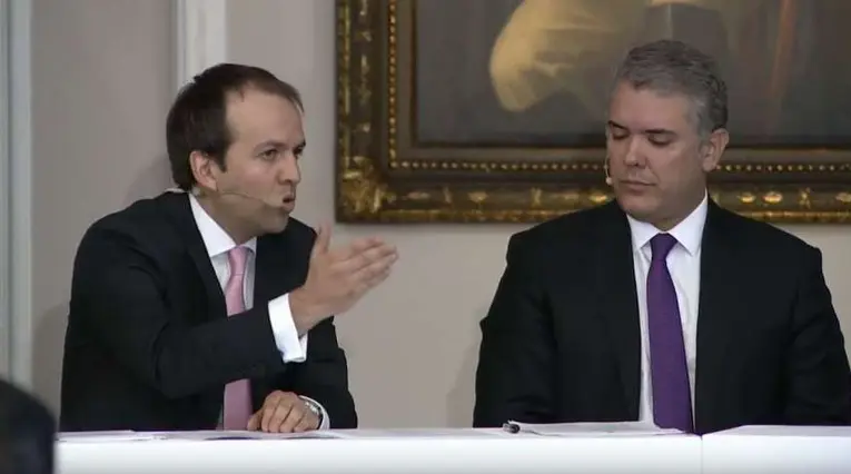Ernesto Lucena e Iván Duque