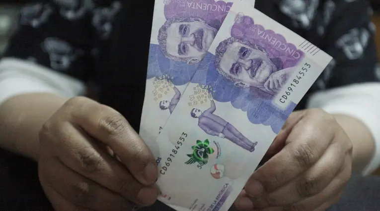 Billete de cincuenta mil pesos / Billetes / 50 mil / Pesos colombianos / Dinero / Plata / Peso Colombiano / Pesos 