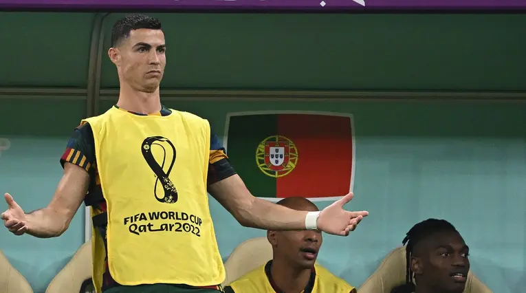 Cristiano Ronaldo en el Portugal vs Suiza, Mundial Qatar 2022