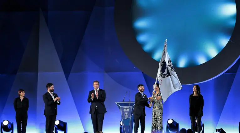 Colombia recibe la bandera para los Juegos Panamericanos