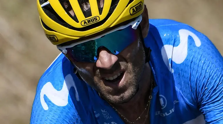 Alejandro Valverde, líder del Movistar en la Vuelta a España 2022